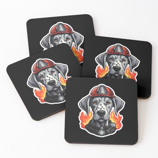 Item preview, Firefighter Dane Puppy designed and sold by CUTEDOGGIEZ.