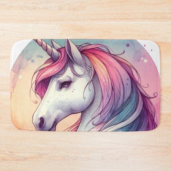Item preview, Rainbow Unicorn - Watercolor Painting designed and sold by Star-Fragment.