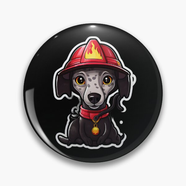 Item preview, Firefighter Greyhound designed and sold by CUTEDOGGIEZ.