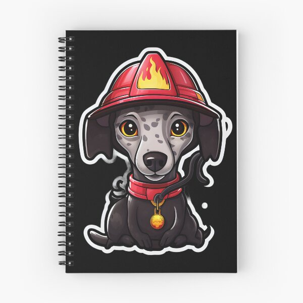 Item preview, Firefighter Greyhound designed and sold by CUTEDOGGIEZ.
