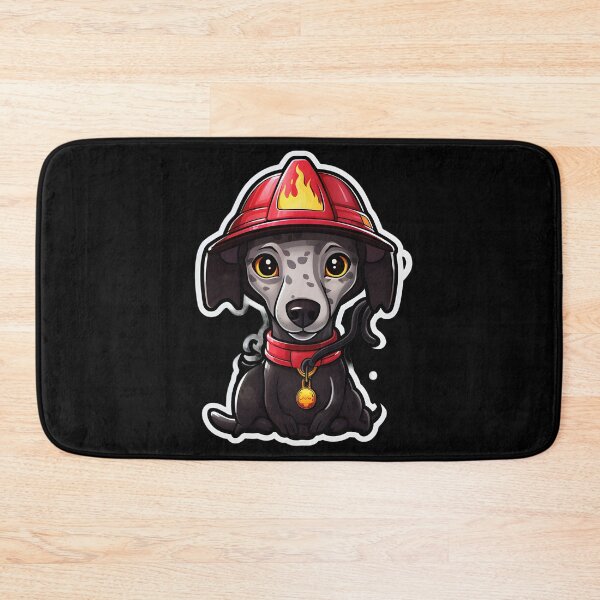 Item preview, Firefighter Greyhound designed and sold by CUTEDOGGIEZ.