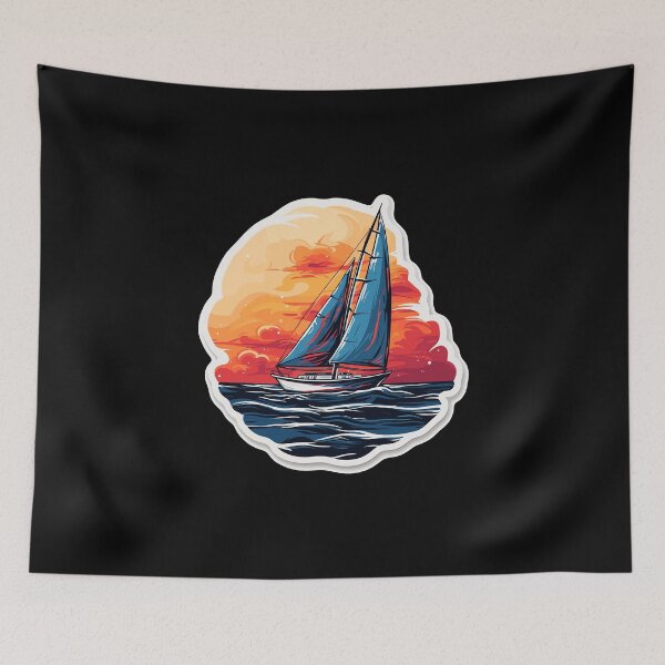 Item preview, Sailboat - Illustration designed and sold by MrERNST.