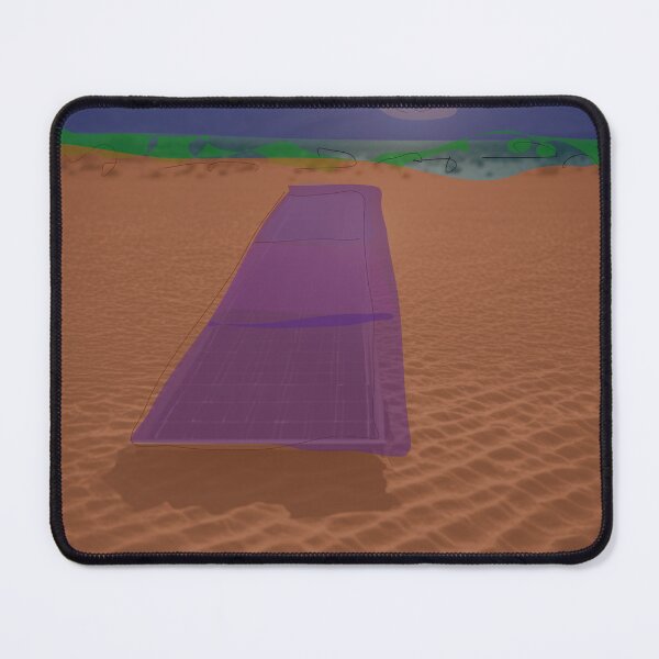 Item preview, Arid Desert Landscape with Serene Sand Dune and Solar Panels designed and sold by masabo.