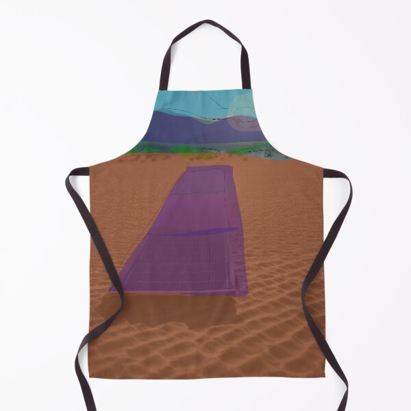 Item preview, Arid Desert Landscape with Serene Sand Dune and Solar Panels designed and sold by masabo.