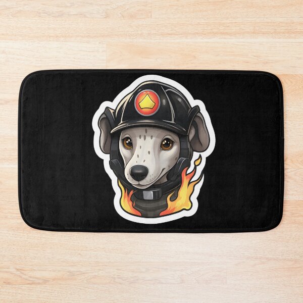 Item preview, Firefighter Sighthound Puppy designed and sold by CUTEDOGGIEZ.