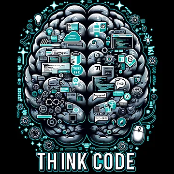 Artwork thumbnail, Think Code by BlueBerryBooze