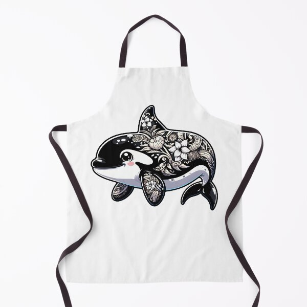 Item preview, Cute Killer Whale with Tattoos designed and sold by DetourShirts.