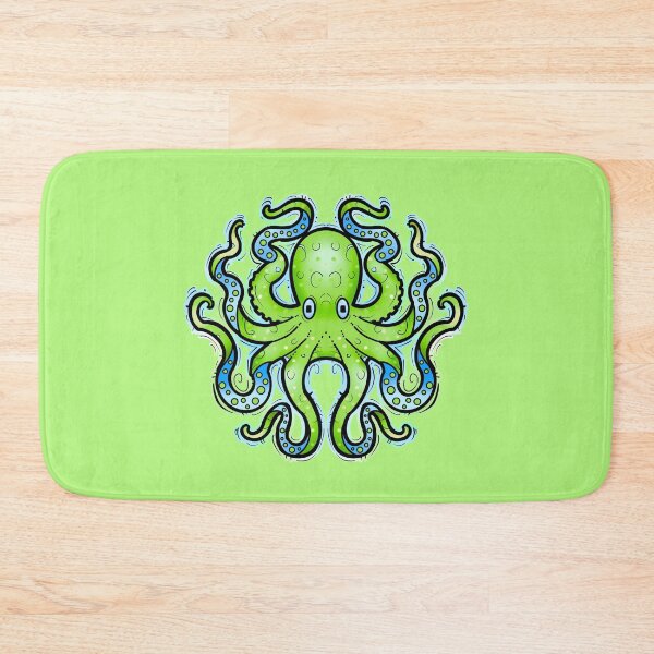 Item preview, Green and  blue octopus designed and sold by weilertsen.