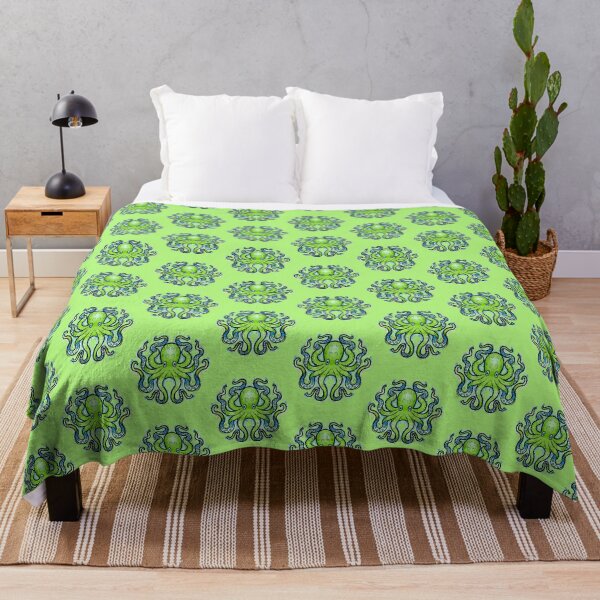 Item preview, Green and  blue octopus designed and sold by weilertsen.