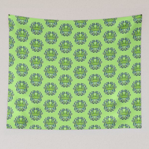 Item preview, Green and  blue octopus designed and sold by weilertsen.