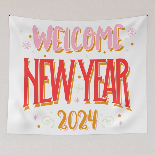 Item preview, welcome new year 2024 designed and sold by sbrstore.
