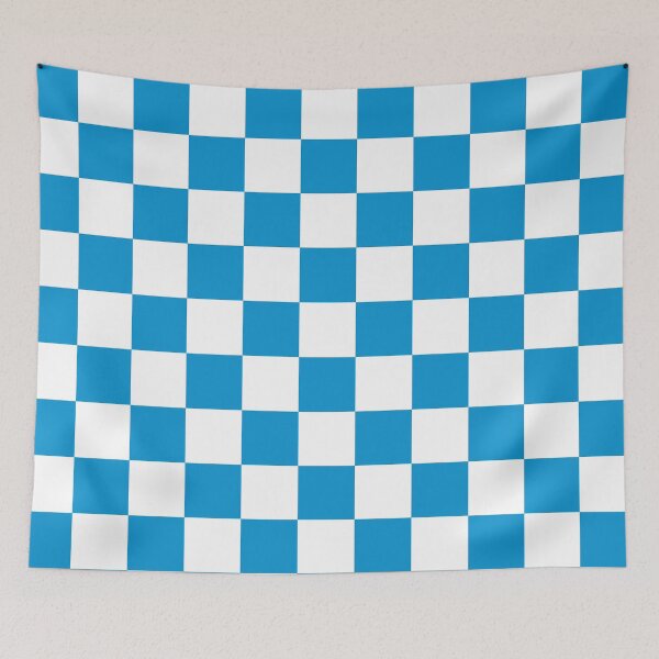 Item preview, Checkered (XL Squares) Light Blue and White designed and sold by Tree45.