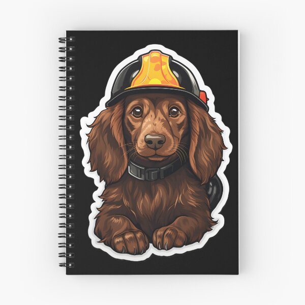 Item preview, Firefighter Red Setter Puppy designed and sold by CUTEDOGGIEZ.