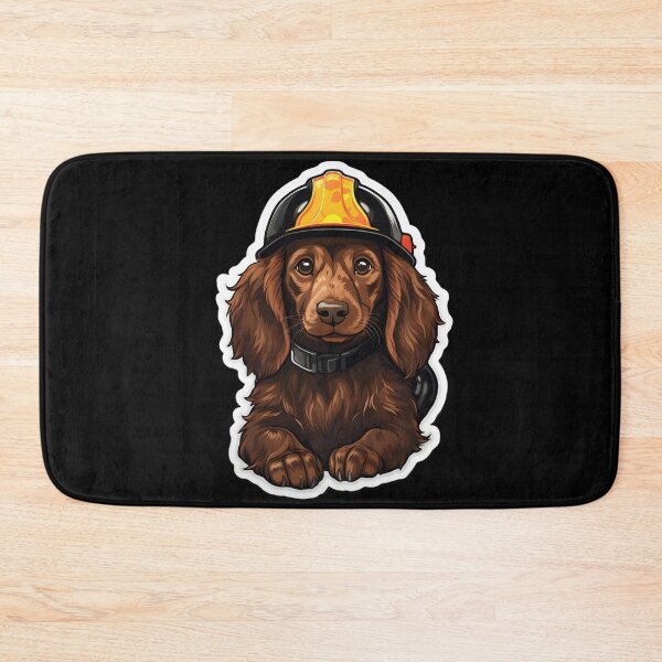 Item preview, Firefighter Red Setter Puppy designed and sold by CUTEDOGGIEZ.