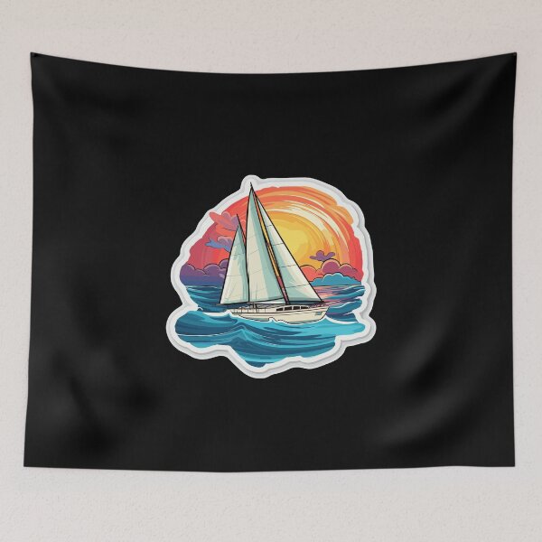Item preview, Sailboat - Illustration designed and sold by MrERNST.