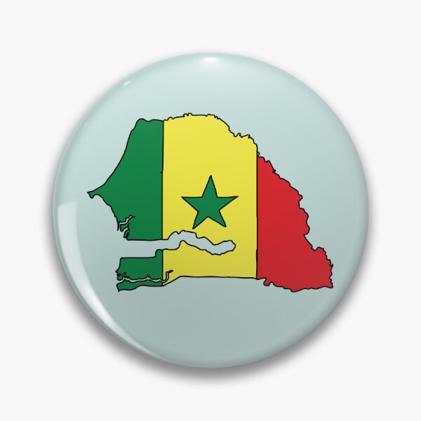 Item preview, Senegal country shape flag designed and sold by Rachael Taylor.