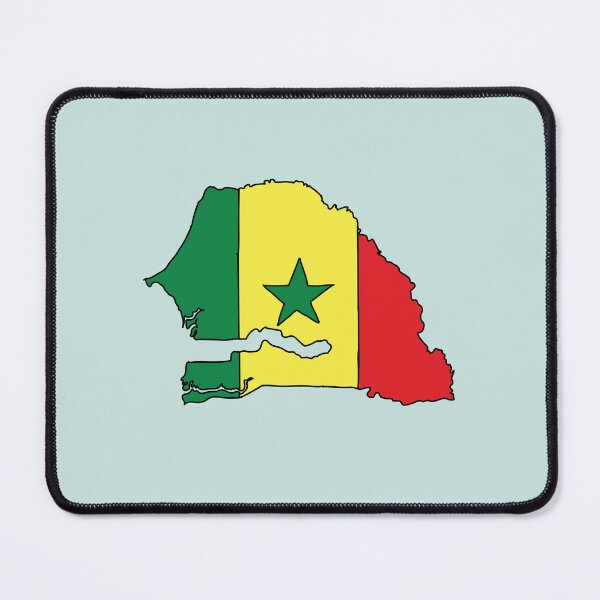 Item preview, Senegal country shape flag designed and sold by Rachael Taylor.
