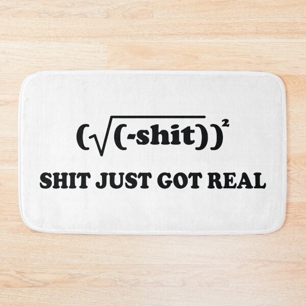 Item preview, Shit Just Got Real designed and sold by ScienceCorner.