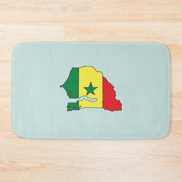 Item preview, Senegal country shape flag designed and sold by Rachael Taylor.