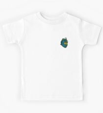 Earth In My Heart shirt vintage artistic earth heart Kids Tee