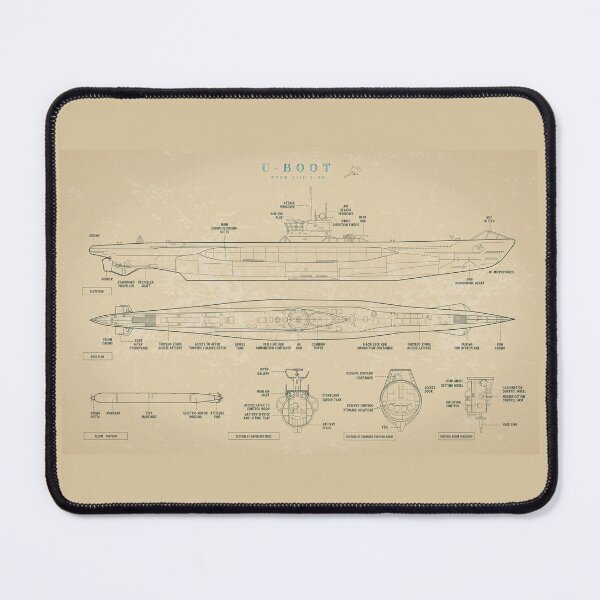 Item preview, Das Boot: U-Boot Type VIIC (U-96) Parchment designed and sold by BGALAXY.