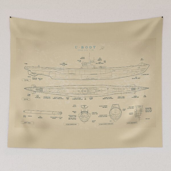 Item preview, Das Boot: U-Boot Type VIIC (U-96) Parchment designed and sold by BGALAXY.