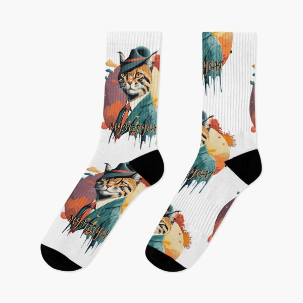 Item preview, mystery cat. Cat illustrated with many colors for t-shirts designed and sold by albertotv250.