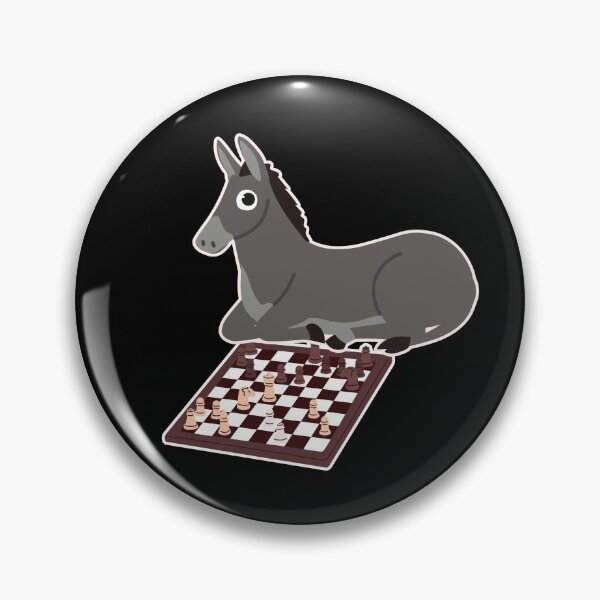 Item preview,  Chess Donkey Player For Chess Enthusiasts designed and sold by KrisRubinArt.