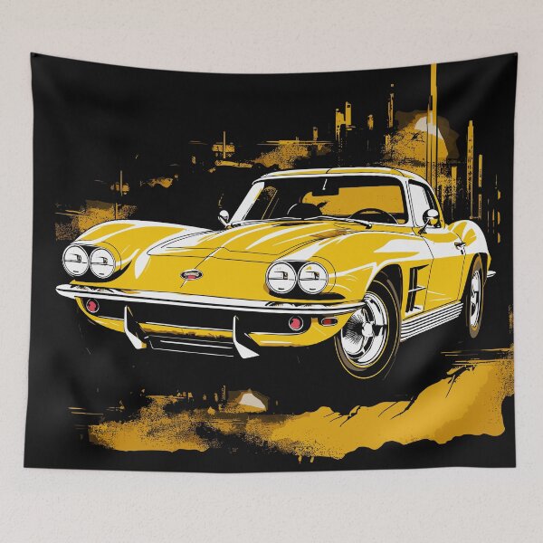 Item preview, Yellow Corvette Classic designed and sold by GNDLF THE GREY.