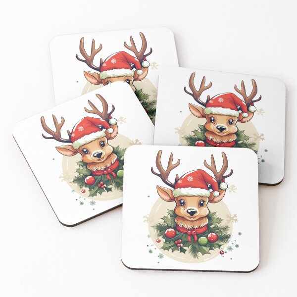 Item preview, Adorable cute christmas reindeer smiling  designed and sold by TomxDesign.