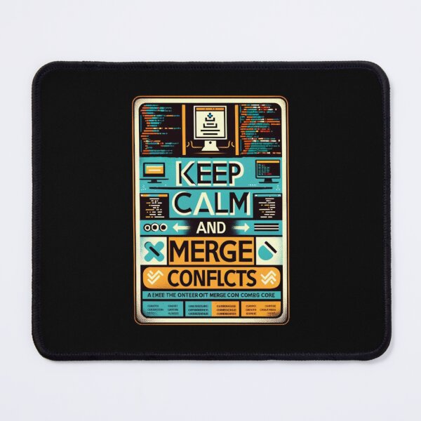 Item preview, Keep Calm and Merge Conflicts designed and sold by BlueBerryBooze.