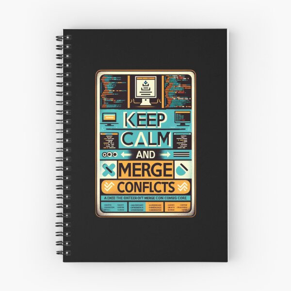 Item preview, Keep Calm and Merge Conflicts designed and sold by BlueBerryBooze.