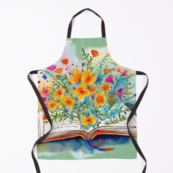 Artikelvorschau, Offenes Buch mit Blumen 2 entworfen und verkauft von Walker Miller Designs.
