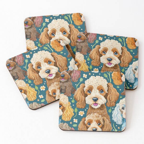 Item preview, Cute cockapoo Pattern designed and sold by PupJoy.
