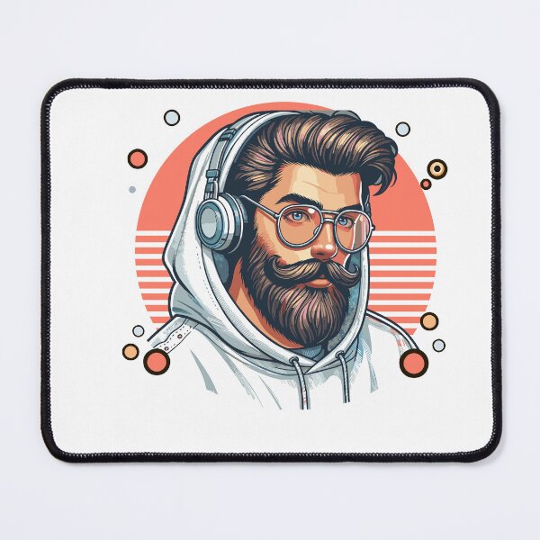 Item preview, Musik Lover mit Bart designed and sold by netrok.