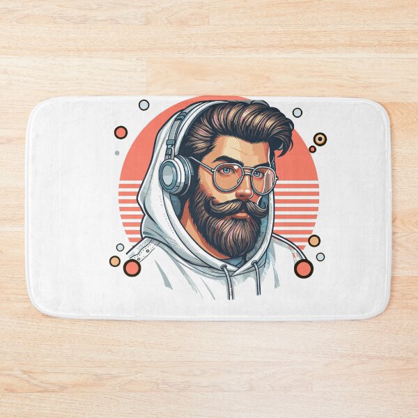 Item preview, Musik Lover mit Bart designed and sold by netrok.