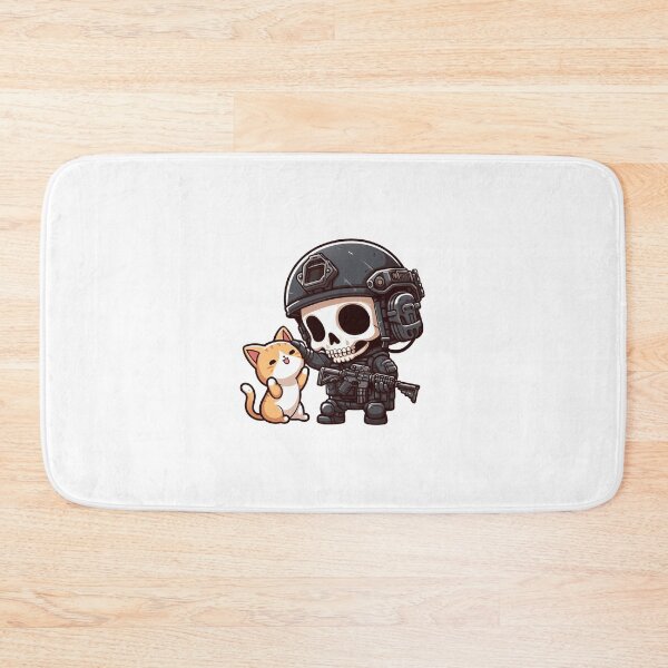 Item preview, Cute skeleton with orange kitty designed and sold by Wxjtecki.