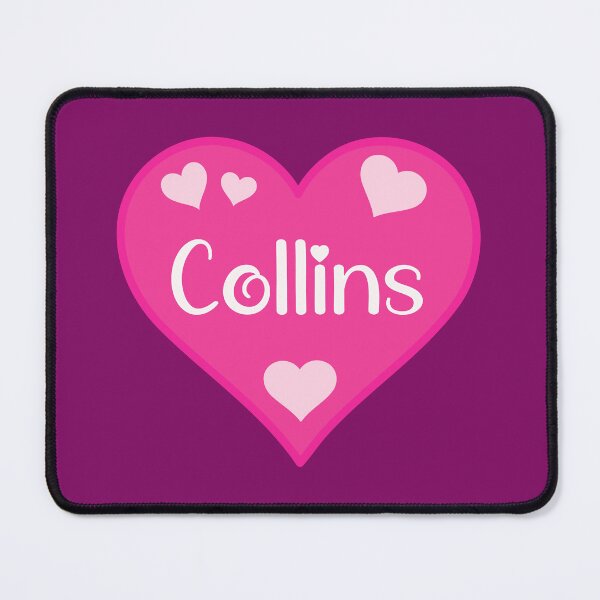 Item preview, Collins Name Pink Heart  designed and sold by Jeallan Designs.