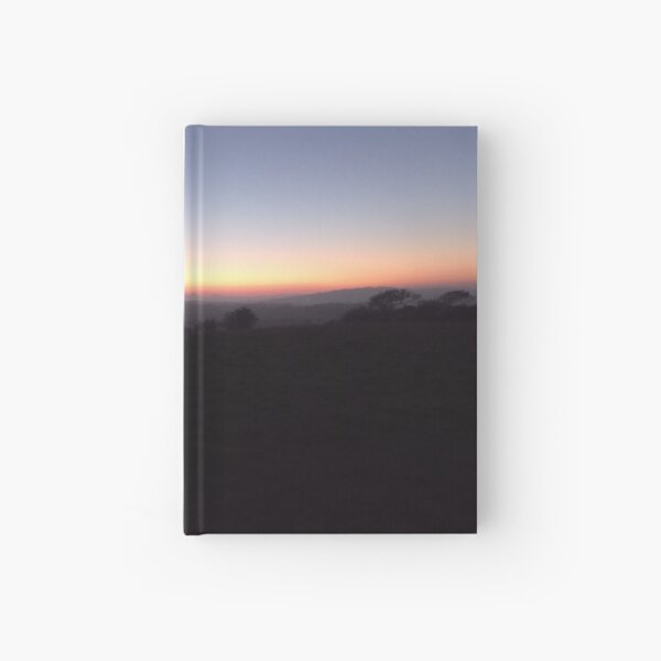 Sunset over Brading Marshes Hardcover Journal