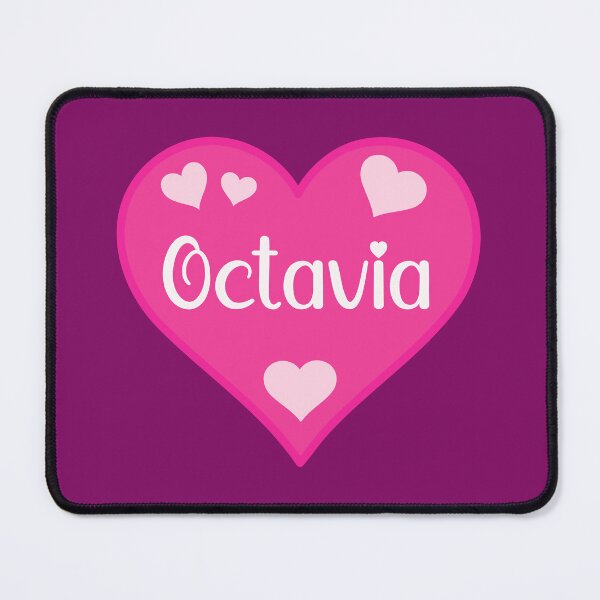 Item preview, Octavia Name Pink Heart  designed and sold by Jeallan Designs.