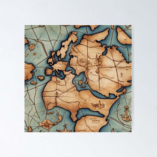 Item preview, Cartografía atemporal Mapas del mundo de inspiración vintage V1 designed and sold by GracePaigePlaza.