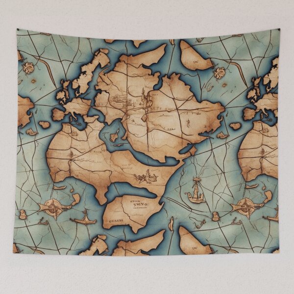 Item preview, Timeless Cartography Vintage-Inspired World Maps V1 designed and sold by GracePaigePlaza.