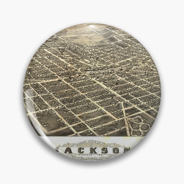 Item preview, Jackson, Michigan (1881) designed and sold by allhistory.