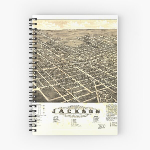 Item preview, Jackson, Michigan (1881) designed and sold by allhistory.