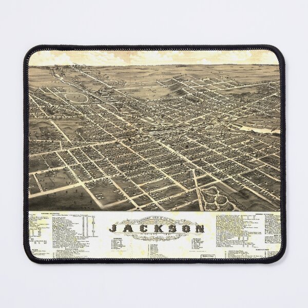 Item preview, Jackson, Michigan (1881) designed and sold by allhistory.