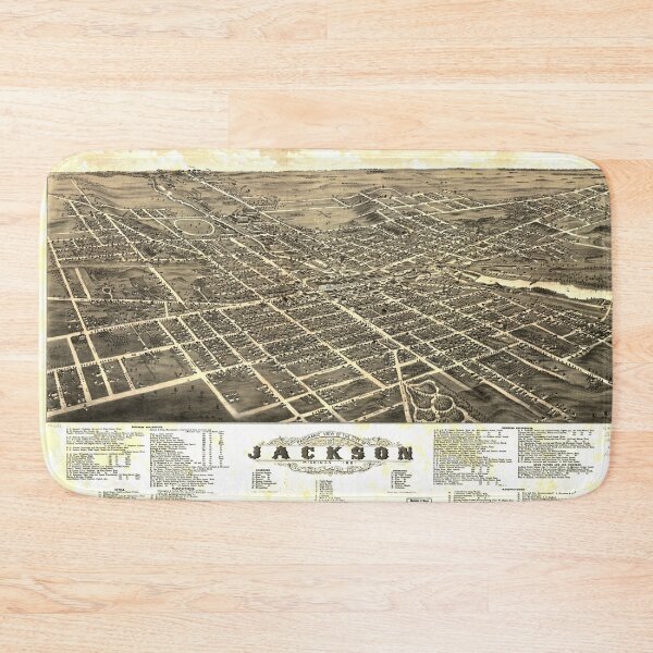 Item preview, Jackson, Michigan (1881) designed and sold by allhistory.