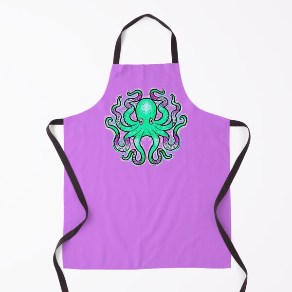 Item preview, Green and  purple octopus designed and sold by weilertsen.