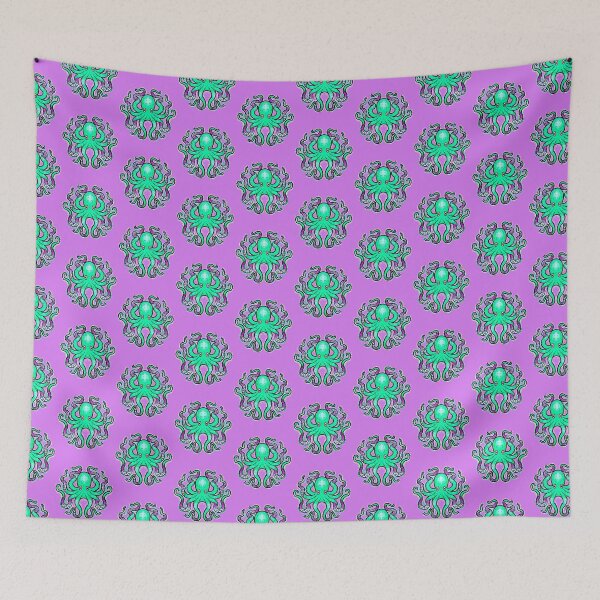 Item preview, Green and  purple octopus designed and sold by weilertsen.