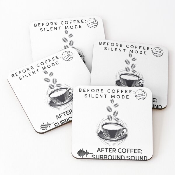 Item preview, Before Coffee: Silent Mode | After Coffee: Surround Sound designed and sold by sfinchcapod.