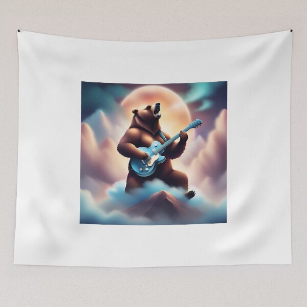 Item preview, Bear playing on clouds  designed and sold by shy8.